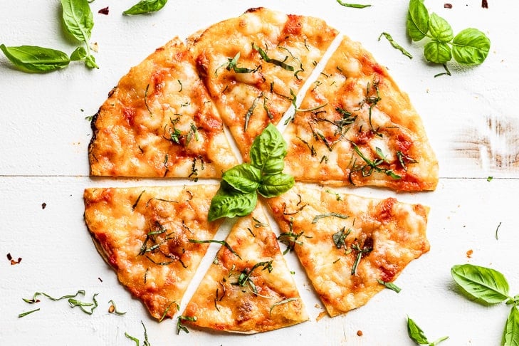 Crispy Tortilla Pizza Margherita: Grill or Oven, Plus Gluten-Free Options